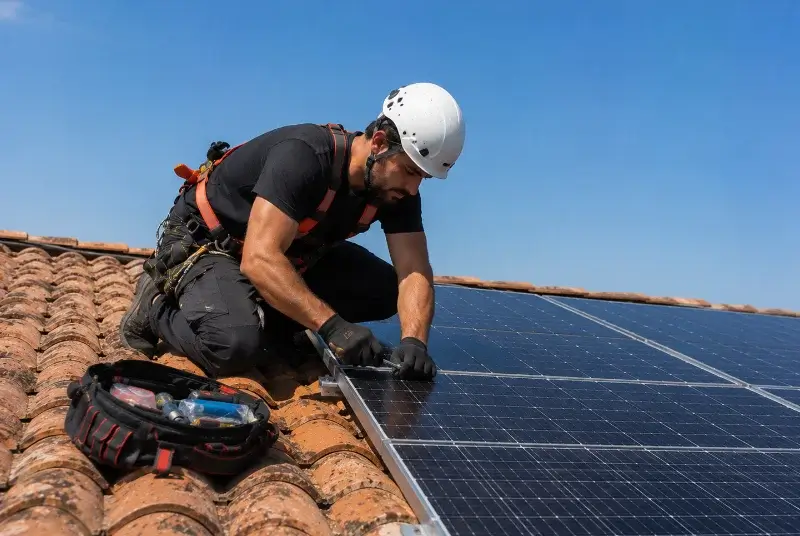 Maintenance et monitoring de panneaux solaires à Salaunes
